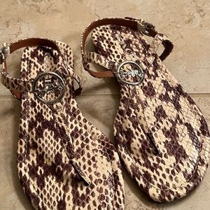 Coach Snakeskin print sandals 7.5